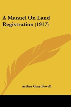 portada a manuel on land registration (1917) (en Inglés)