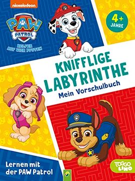 portada Lernen mit der paw Patrol: Knifflige Labyrinthe. Mein Vorschulbuch (en Alemán)