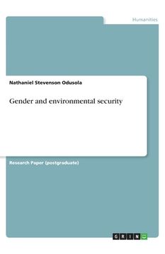 portada Gender and environmental security (in English)