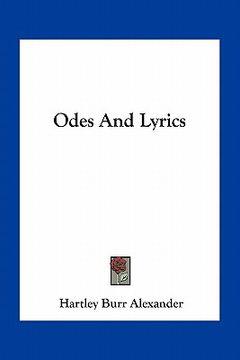 portada odes and lyrics (en Inglés)