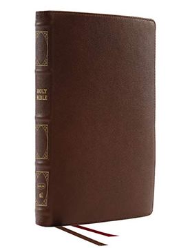 portada Nkjv, Thinline Reference Bible, Genuine Leather, Brown, red Letter, Thumb Indexed, Comfort Print: Holy Bible, new King James Version (in English)