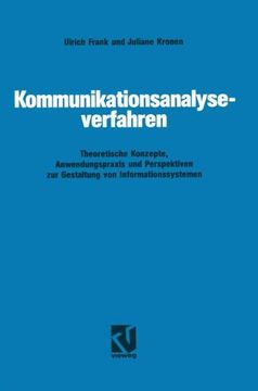 portada Kommunikationsanalyseverfahren: Theoretische Konzepte, Anwendungspraxis und Perspektiven zur Gestaltung von Informationssystemen