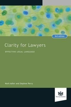 portada Clarity for Lawyers: Effective Legal Language (Paperback) (in English)