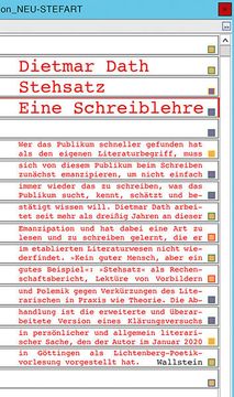 portada Stehsatz Eine Schreiblehre (in German)