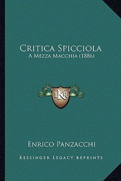 portada critica spicciola: a mezza macchia (1886) (in English)