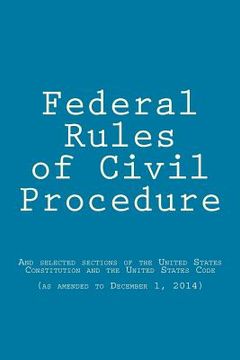 portada Federal Rules of Civil Procedure: updated as of December 1, 2014 (in English)