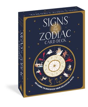 portada Signs of the Zodiac Card Deck: 50 Cards to Live a Celestial Life (en Inglés)