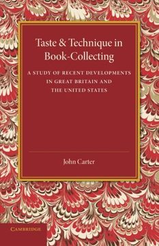 portada Taste and Technique in Book-Collecting (en Inglés)