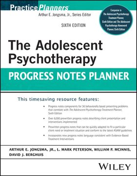 The Adolescent Psychotherapy Progress Notes Planner (en Inglés)