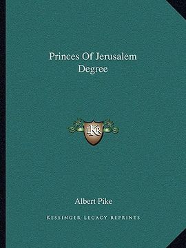 portada princes of jerusalem degree (in English)