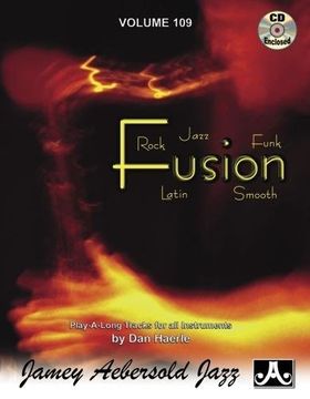 portada Jamey Aebersold Jazz -- Fusion, Vol 109: Rock, Jazz, Funk, Latin, Smooth, Book & Online Audio