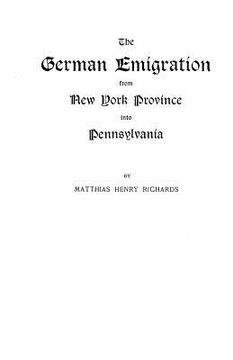 portada the german emigration from new york province into pennsylvania (in English)