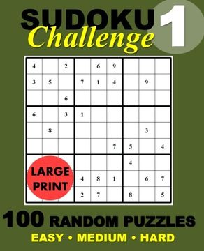 portada Suduko Challenge #1: 100 Random Suduko Puzzles (Volume 1) (en Inglés)