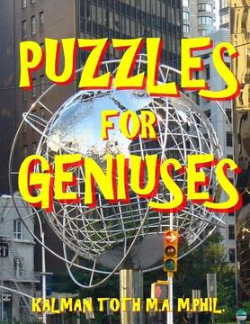 portada Puzzles for Geniuses: 111 Large Print Word Search Puzzles (en Inglés)