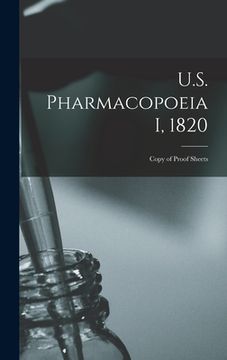portada U.S. Pharmacopoeia I, 1820: Copy of Proof Sheets (in English)