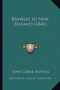 portada rambles in new zealand (1841) (in English)