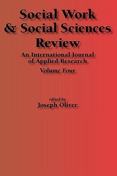 portada social work & social sciences review volume 4 (in English)