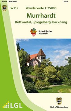 portada W219 Wanderkarte 1: 25000 Murrhardt: Bottwartal, Spiegelberg, Backnang (en Alemán)