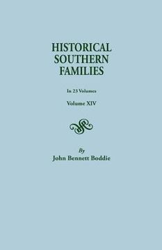 portada Historical Southern Families. in 23 Volumes. Volume XIV (en Inglés)