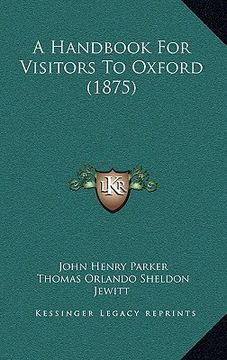 portada a handbook for visitors to oxford (1875)