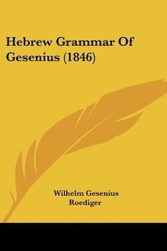 portada hebrew grammar of gesenius (1846) (in English)