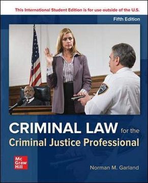 portada Ise Criminal law for the Criminal Justice Professional (Ise hed b&b Criminal Justice) (en Inglés)