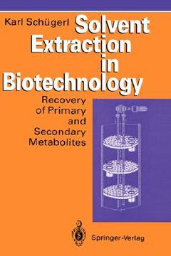 portada solvent extraction in biotechnology (en Inglés)