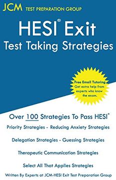 portada Hesi Exit Test Taking Strategies: Free Online Tutoring - new 2020 Edition - the Latest Strategies to Pass Your Hesi Exit Exam. (en Inglés)