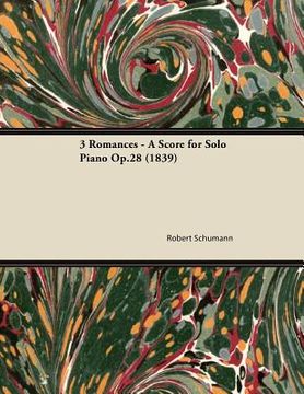 portada 3 romances - a score for solo piano op.28 (1839) (in English)