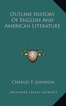 portada outline history of english and american literature (en Inglés)