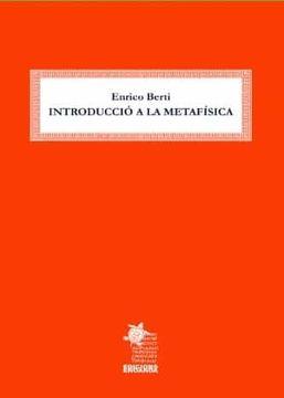 portada Introduccio a la Metafisica (en Catalá)