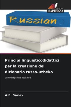 portada Principi linguisticodidattici per la creazione del dizionario russo-uzbeko (en Italiano)