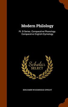 portada Modern Philology: Pt. D Series. Comparative Phonology. Comparative English Etymology