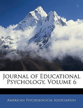 portada journal of educational psychology, volume 6