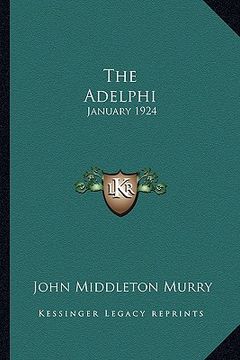 portada the adelphi: january 1924