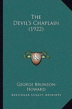 portada the devil's chaplain (1922) (en Inglés)