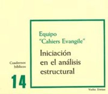 portada Iniciación en el Análisis Estructural: Cuaderno Bíblico 14 (Cuadernos Bíblicos) (in Spanish)