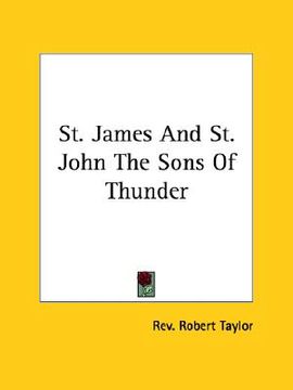 portada st. james and st. john the sons of thunder (en Inglés)