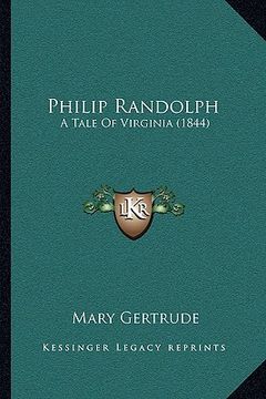 portada philip randolph: a tale of virginia (1844)