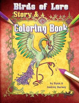portada Birds of Lore: Story & Coloring Book (en Inglés)