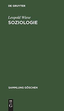 portada Soziologie (Sammlung g Schen) (en Alemán)