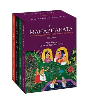 portada The Mahabharata: Mewari Miniature Paintings (1680-1698) by Allah Baksh (Volume i - iv) (H. B)
