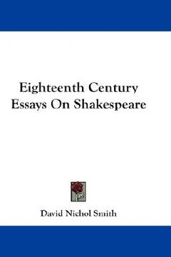 portada eighteenth century essays on shakespeare (in English)