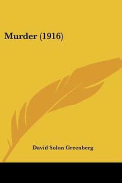 portada murder (1916) (en Inglés)