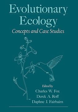 portada evolutionary ecology: concepts and case studies