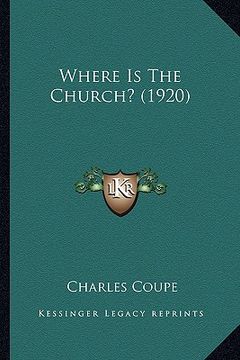 portada where is the church? (1920) (in English)