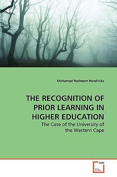 portada the recognition of prior learning in higher education (en Inglés)