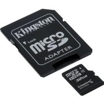portada Professional Kingston 32GB MicroSDHC Card for Celkon A107+ Smart phone with custom formatting and Standard SD Acapter. (Class 4)