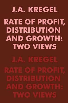 portada rate of profit, distribution and growth (en Inglés)