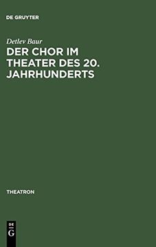 portada Der Chor im Theater des 20. Jahrhunderts (en Alemán)